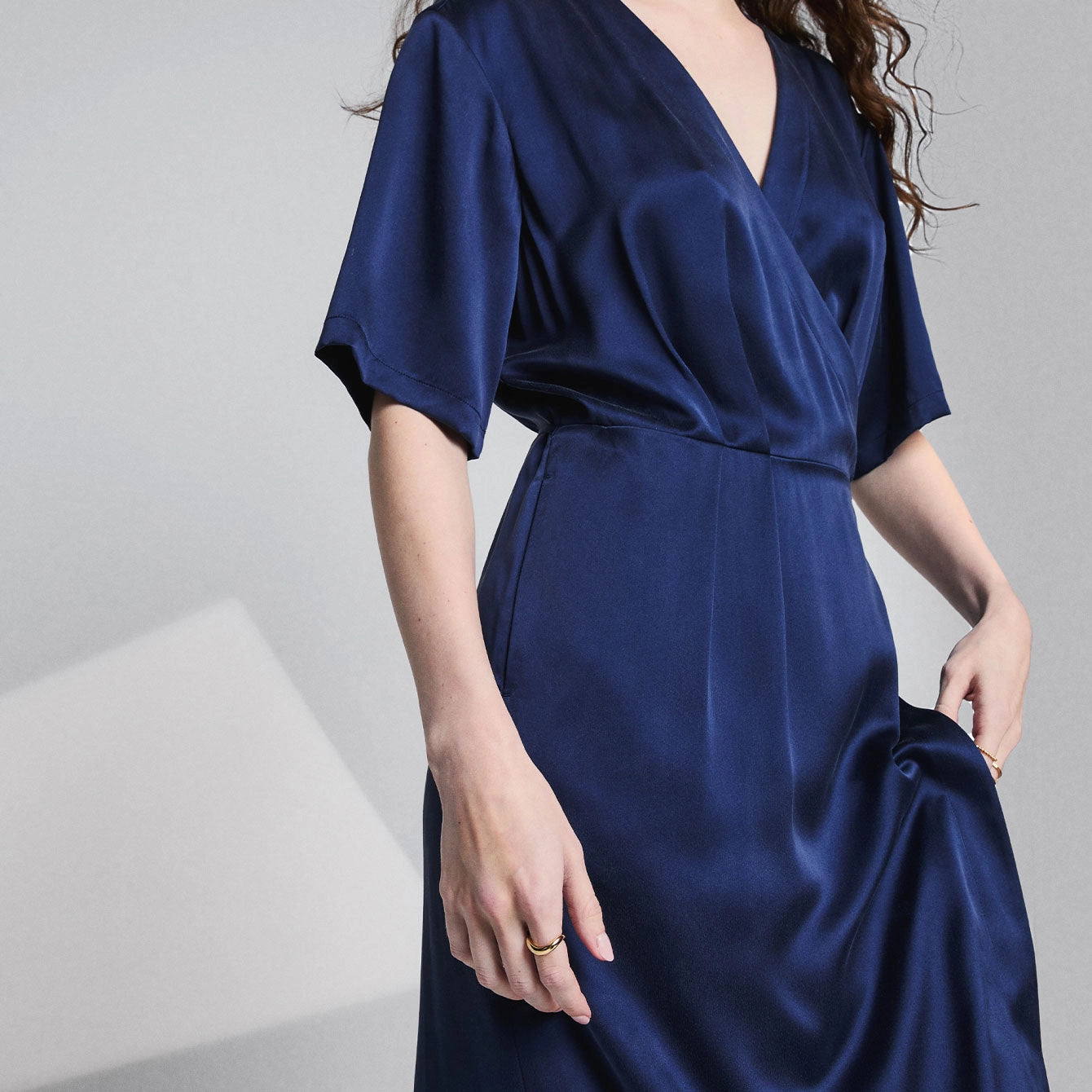 Washable Silk Wrap Dress