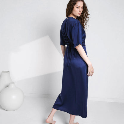 Washable Silk Wrap Dress