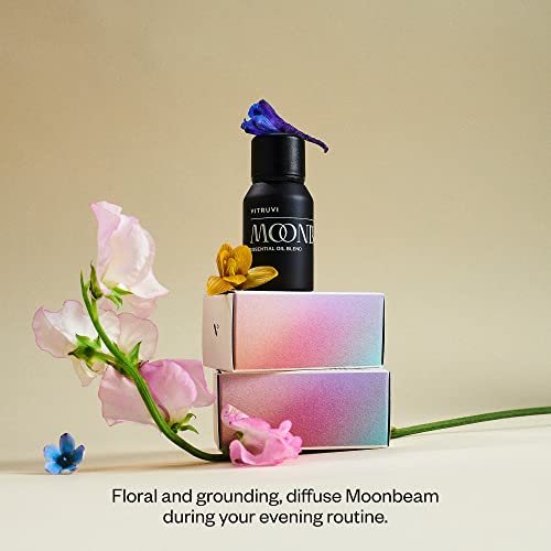 Vitruvi Moonbeam Floral Essential Oil Blend with Rose, Wild Orange and Jasmine Oil (0.5 Fl oz)